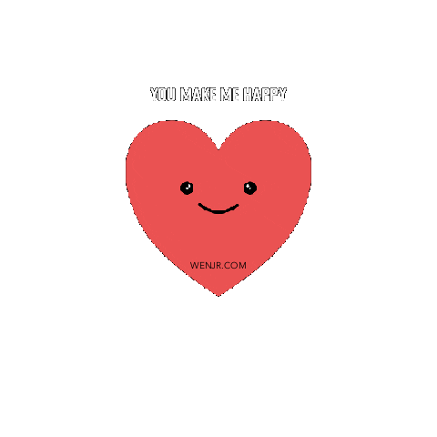 You Make Me Happy Love Sticker by wenjr