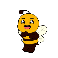 Happy Lets Go Sticker by Plan Bee Studios