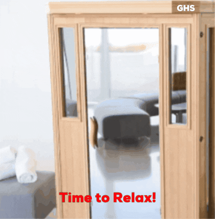 goodhealthsaunas giphygifmaker relax sauna ghs GIF