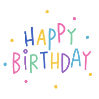 Happy Birthday Sticker