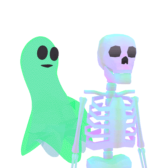 Halloween Disappear Sticker by jjjjjohn