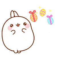 Happy Food Sticker by Molang