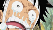 sad one piece GIF