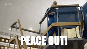 Peace Out GIF by European Space Agency - ESA