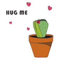 aimili78 love heart flower hug Sticker