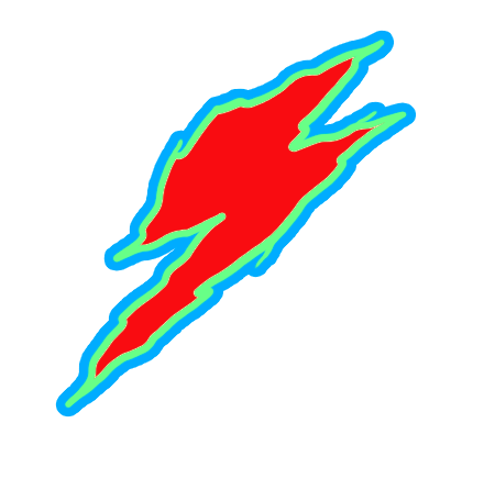 Lightning Bolt Flash Sticker by vilonious
