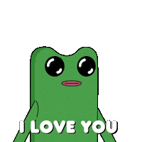 I Love You Sticker by fwogs