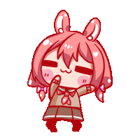 Dollypyon dance happy dance cute dance bunny girl Sticker