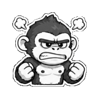 PRIME8s cute kawaii angry mad Sticker