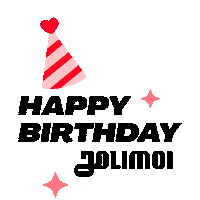 Birthday Anniversaire Sticker by Jolimoi