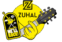 Rock Guitar Sticker by Zuhal Müzik