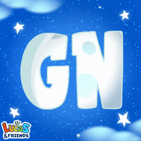 Good Night GIF by Lucas and Friends by RV AppStudios