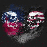 Red And Blue Heart GIF by Silvana Gee