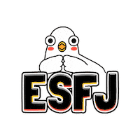 banggooso mbti esfj 엠비티아이 방구석연구소 Sticker