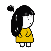 Confused Girl Sticker