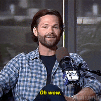 aborddelimpala wow face jared padalecki aborddelimpala GIF