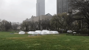 Field Hospital Built in Central Park as Statewide Deaths in New York Pass 1,000