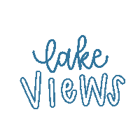 lululetter lake views lakes lululetter Sticker
