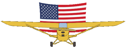 Flying 4Th Of July Sticker