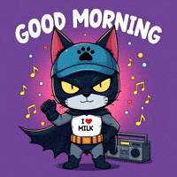Good Morning Cat GIF by CATBAT
