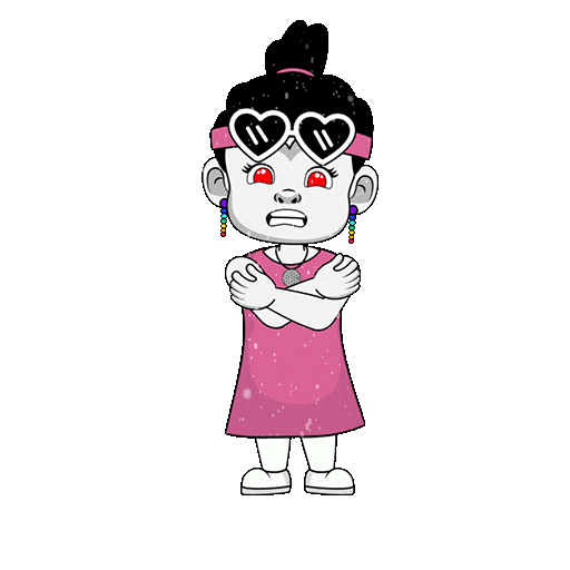 Scared Winter Sticker by Zhotcita