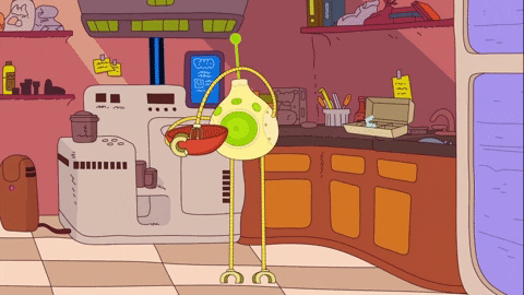 robot baking GIF by Cartoon Hangover