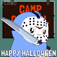 Scared Trick Or Treat GIF by Pudgy Penguins