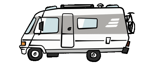 Camping Open Door Sticker by The Upcycling Camper