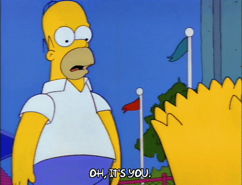 homer simpson frown GIF