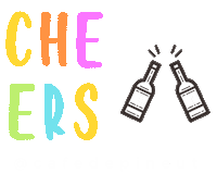 cafedepineut cheers ede de pineut cafe de pineut Sticker