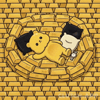 Living The Dream Money GIF by Kanpai Pandas