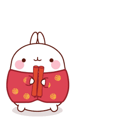 happy new year Sticker by Molang