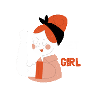 Girl Marianitelli Sticker