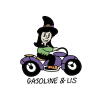 Witch Motorcycles Sticker by GasolineAndUs.com