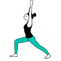 Warrior Pose Sticker