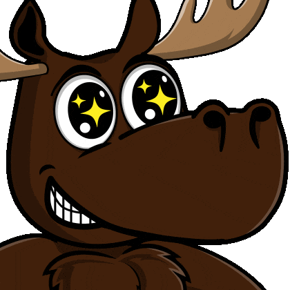 DoYouMoose excited jump nft blockchain Sticker