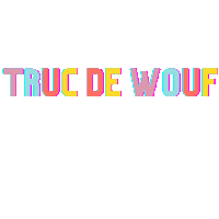 THEWOUF wouf thewouf thewoufstore trucdewouf Sticker