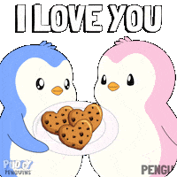 I Love You Heart Sticker by Pudgy Penguins
