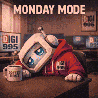 Need Coffee Monday Mood GIF by Digi 995