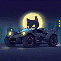 catbatmeme cat cute meme batman GIF