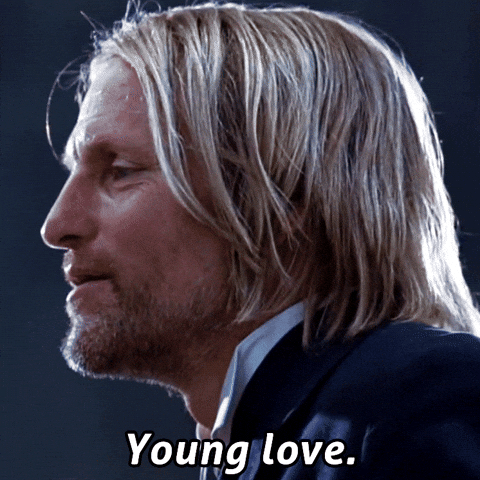 Oldflowers giphyupload love young hunger games GIF