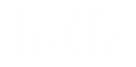 Lettering Hello Sticker
