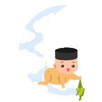 suzuranbabymalaysia ramadhan raya selamat hari raya baby boy Sticker