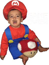 Super Mario Nintendo Sticker by foodbabyny