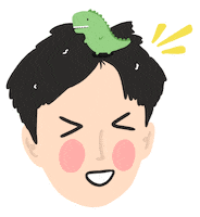 Happy Excitement Sticker by Patricia Tjandra