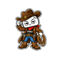 Wild West Cowboy Sticker by ZTIKIX
