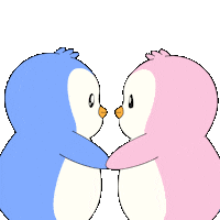 I Love You Kiss Sticker by Pudgy Penguins