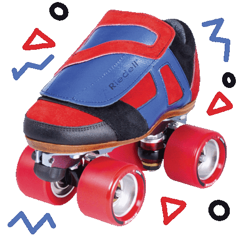 RiedellSkates giphyupload wheels rollerskate roller skate Sticker