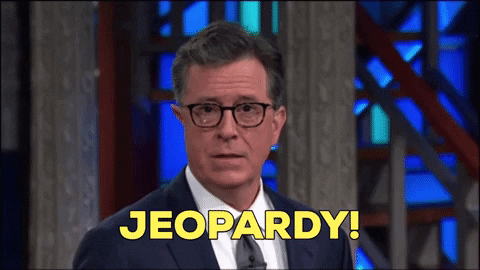 Stephen Colbert Jeopardy GIF by The Late Show With Stephen Colbert