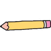 writing pencil Sticker by kiss and punch